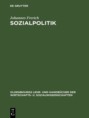 cover image of Sozialpolitik